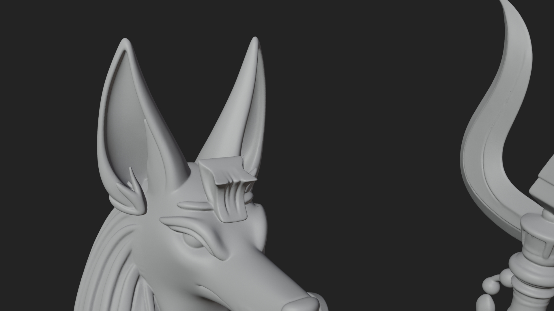 Anubis Egyptian God Statue Design 29 3D Print Model 3D Model