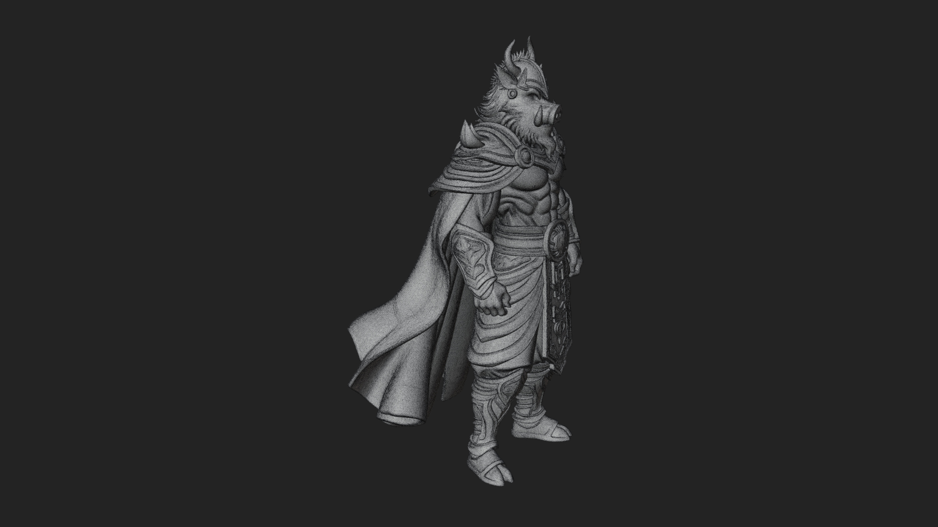 Anubis Egyptian God Statue Design 30 3D Print Model 3D Model
