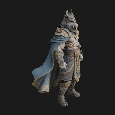 Anubis Egyptian God Statue Design 30 3D Print Model