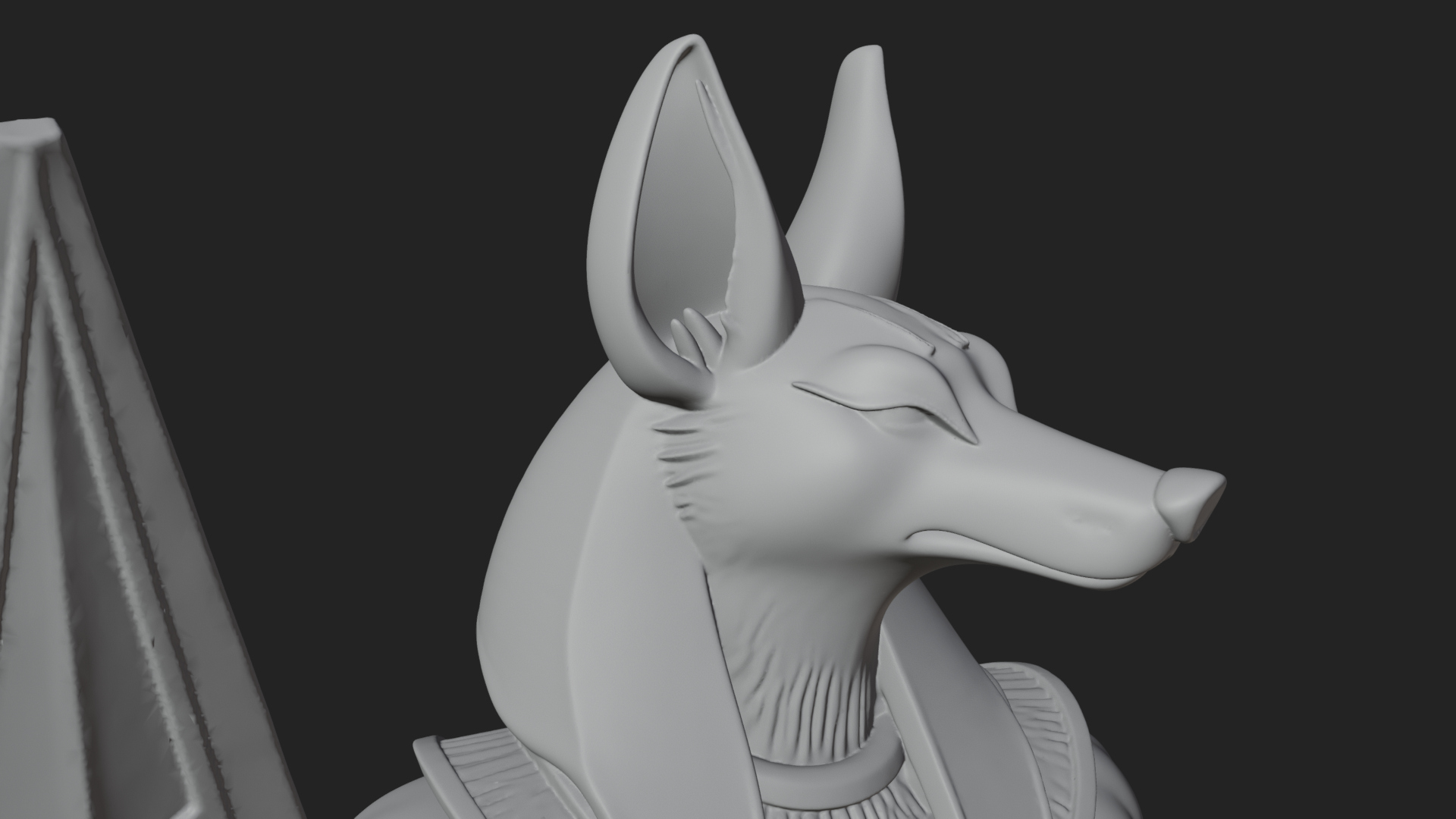 Anubis Egyptian God Statue Design 31 3D Print Model 3D Model