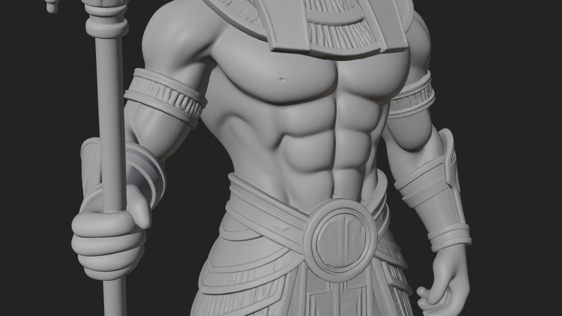 Anubis Egyptian God Statue Design 31 3D Print Model 3D Model