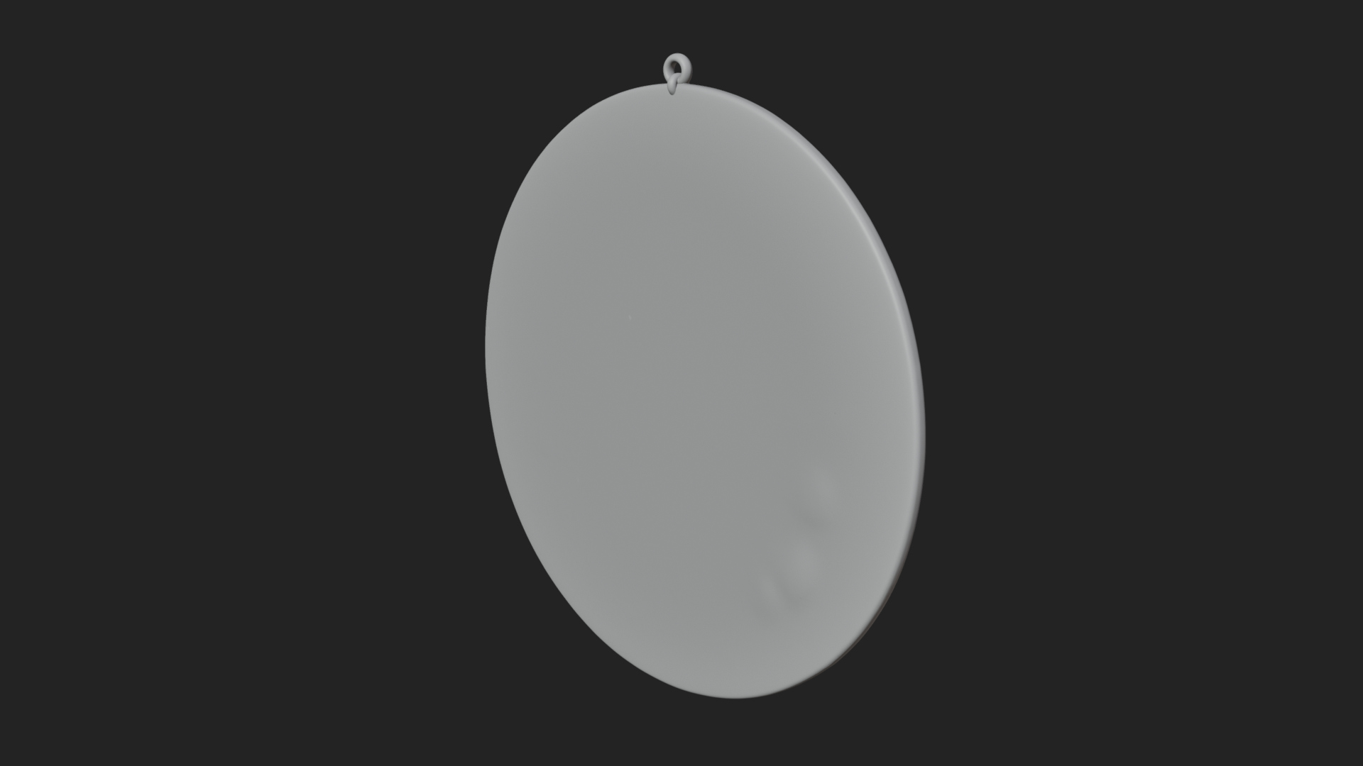 Aquarius Water Bearer Oval Plaque Design 3 3D Print Model 3D Model