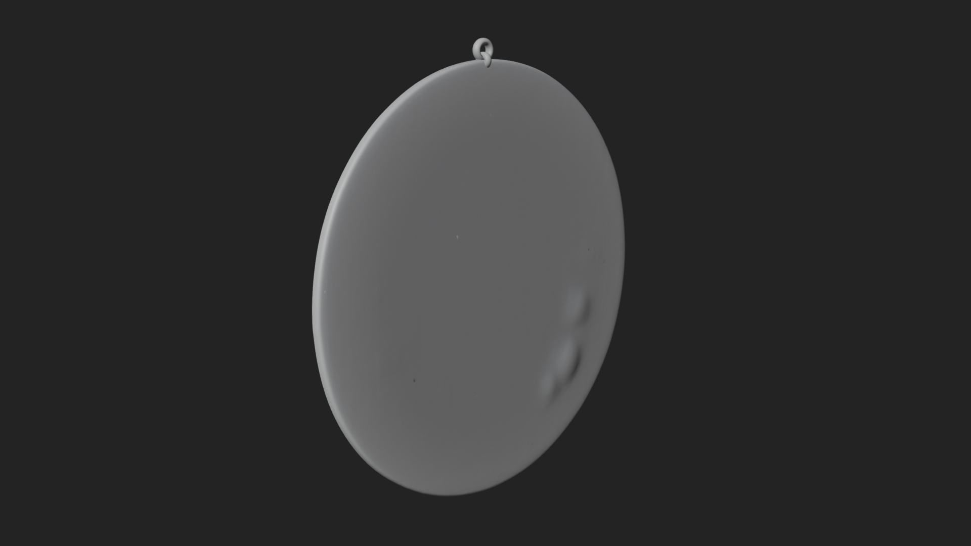 Aquarius Water Bearer Oval Plaque Design 3 3D Print Model 3D Model