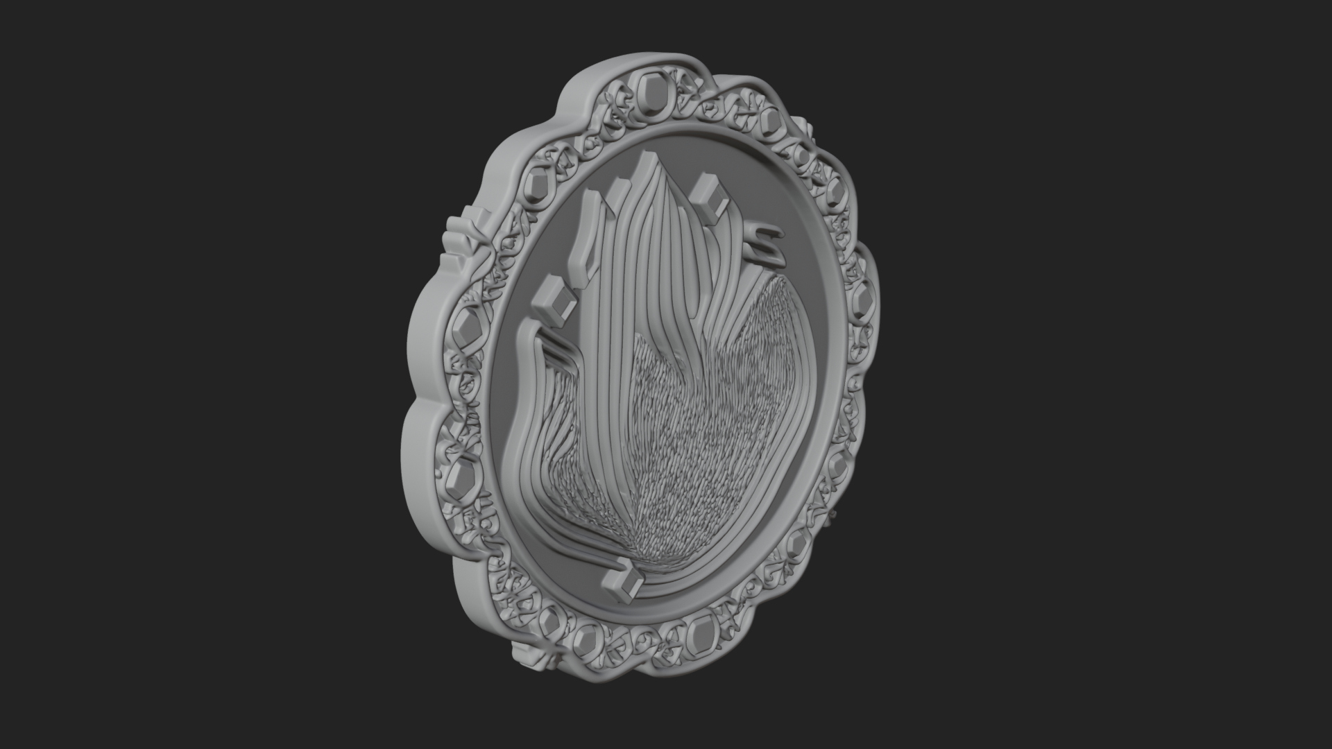 Arabic Calligraphy Wall Plaque Design 1 3D Print Model 3D Model