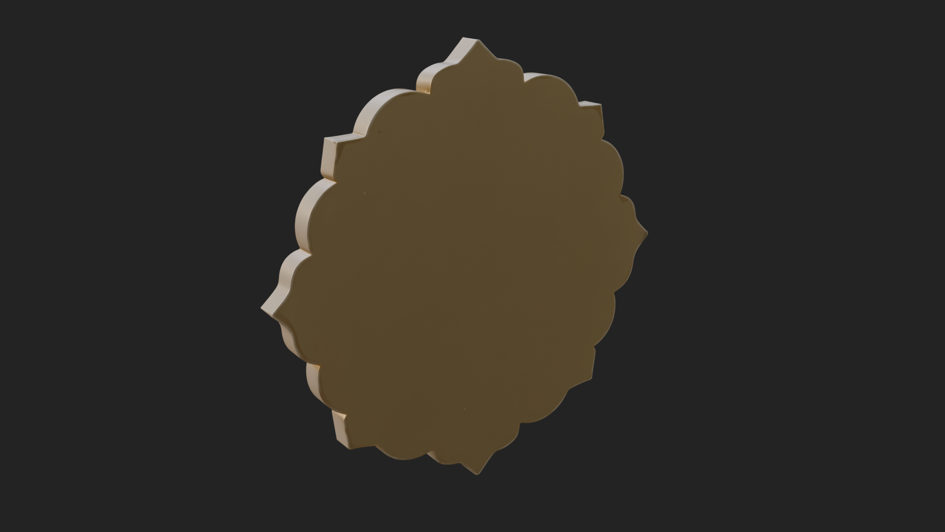 Arabic Calligraphy Wall Plaque Design 2 3D Print Model 3D Model