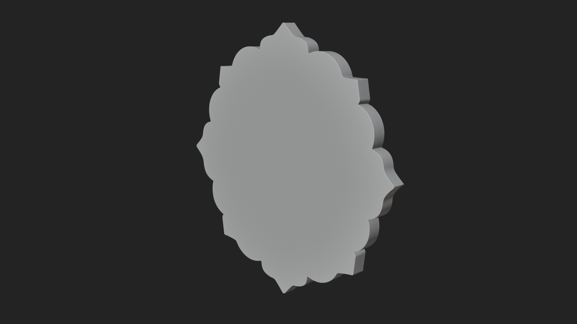 Arabic Calligraphy Wall Plaque Design 2 3D Print Model 3D Model