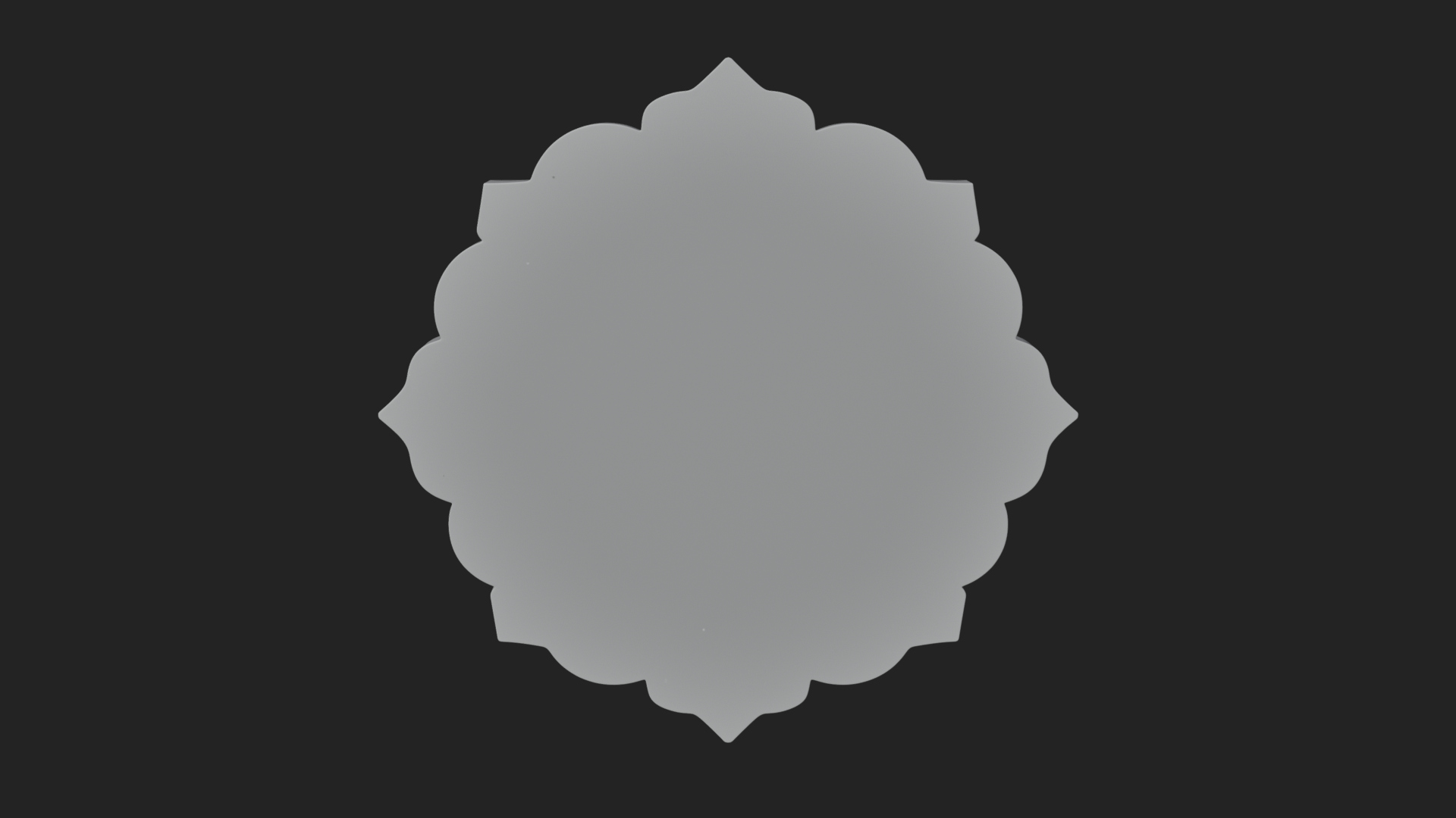 Arabic Calligraphy Wall Plaque Design 2 3D Print Model 3D Model
