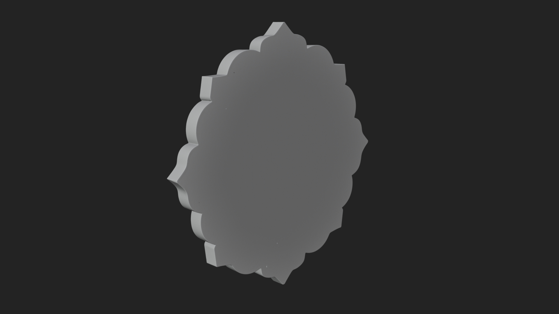 Arabic Calligraphy Wall Plaque Design 2 3D Print Model 3D Model