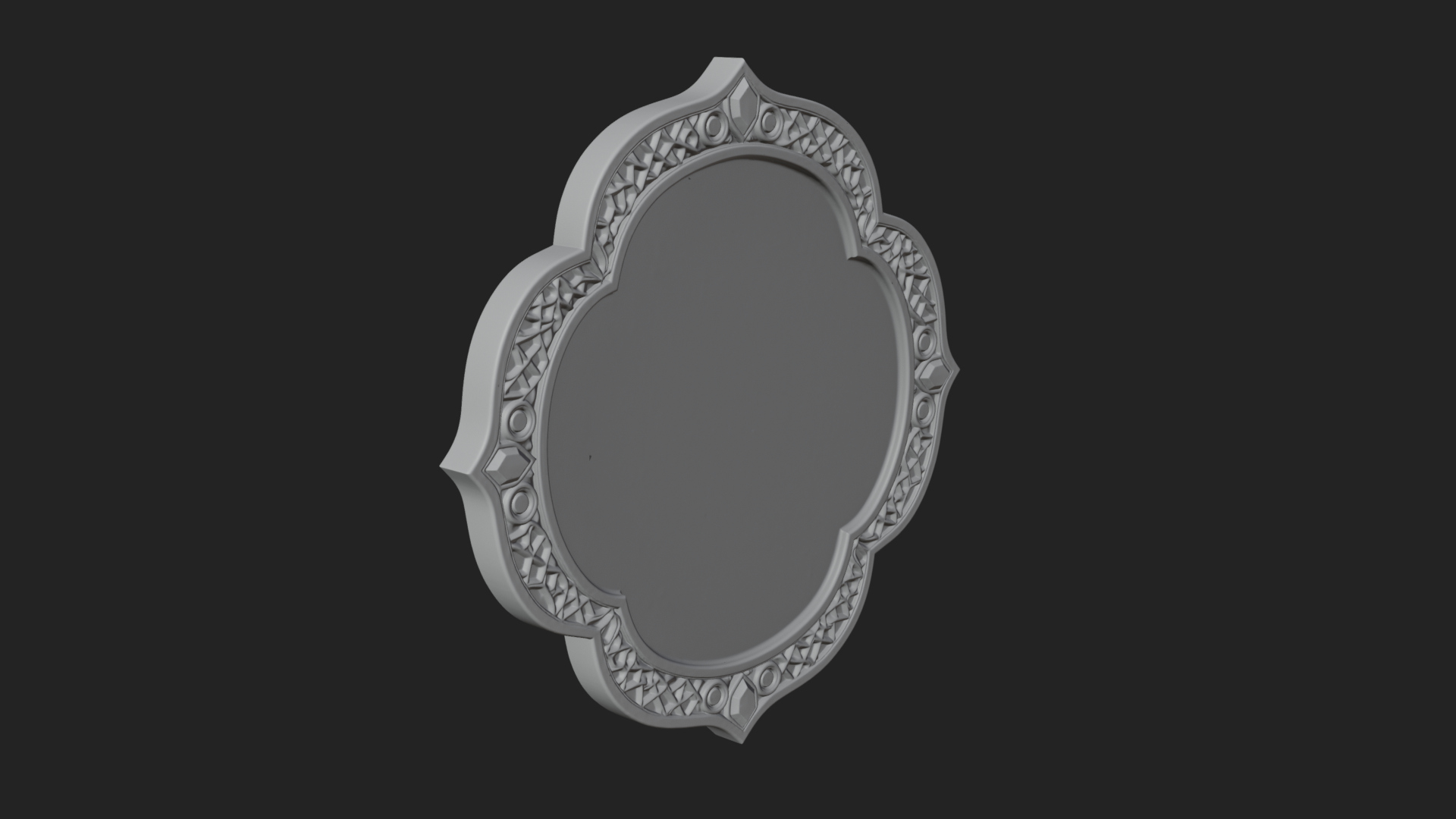 Arabic Calligraphy Wall Plaque Design 4 3D Print Model 3D Model