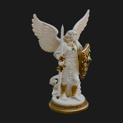 Archangel Michael Warrior Statue Design 27 3D Print Model