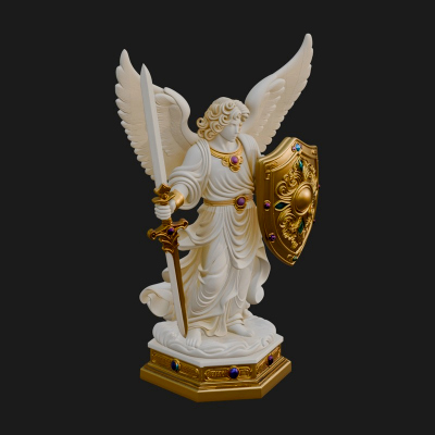 Archangel Michael Warrior Statue Design 30 3D Print Model