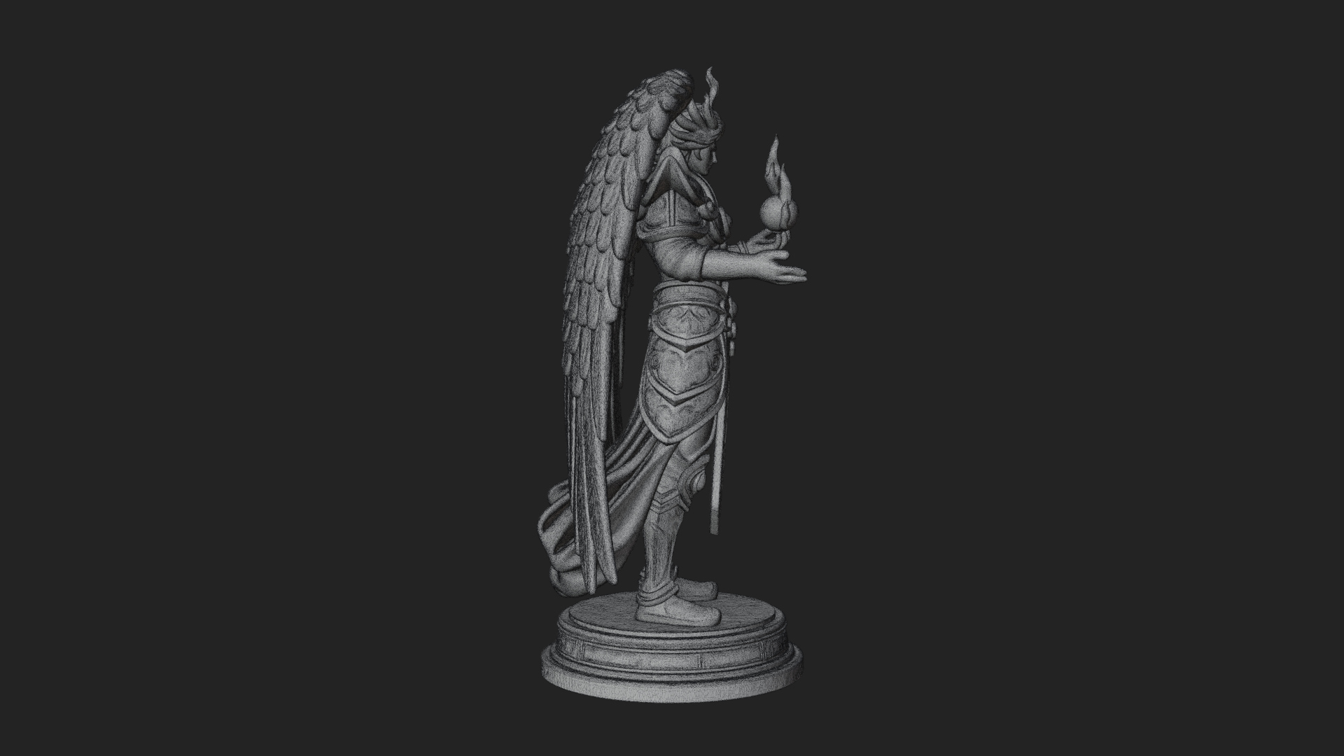 Archangel Michael Warrior Statue Design 31 3D Print Model 3D Model