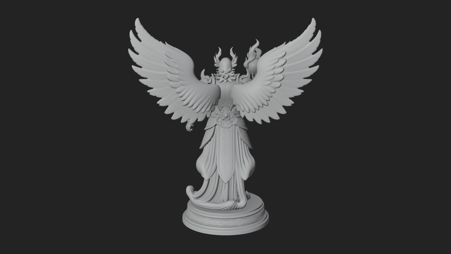 Archangel Michael Warrior Statue Design 32 3D Print Model 3D Model