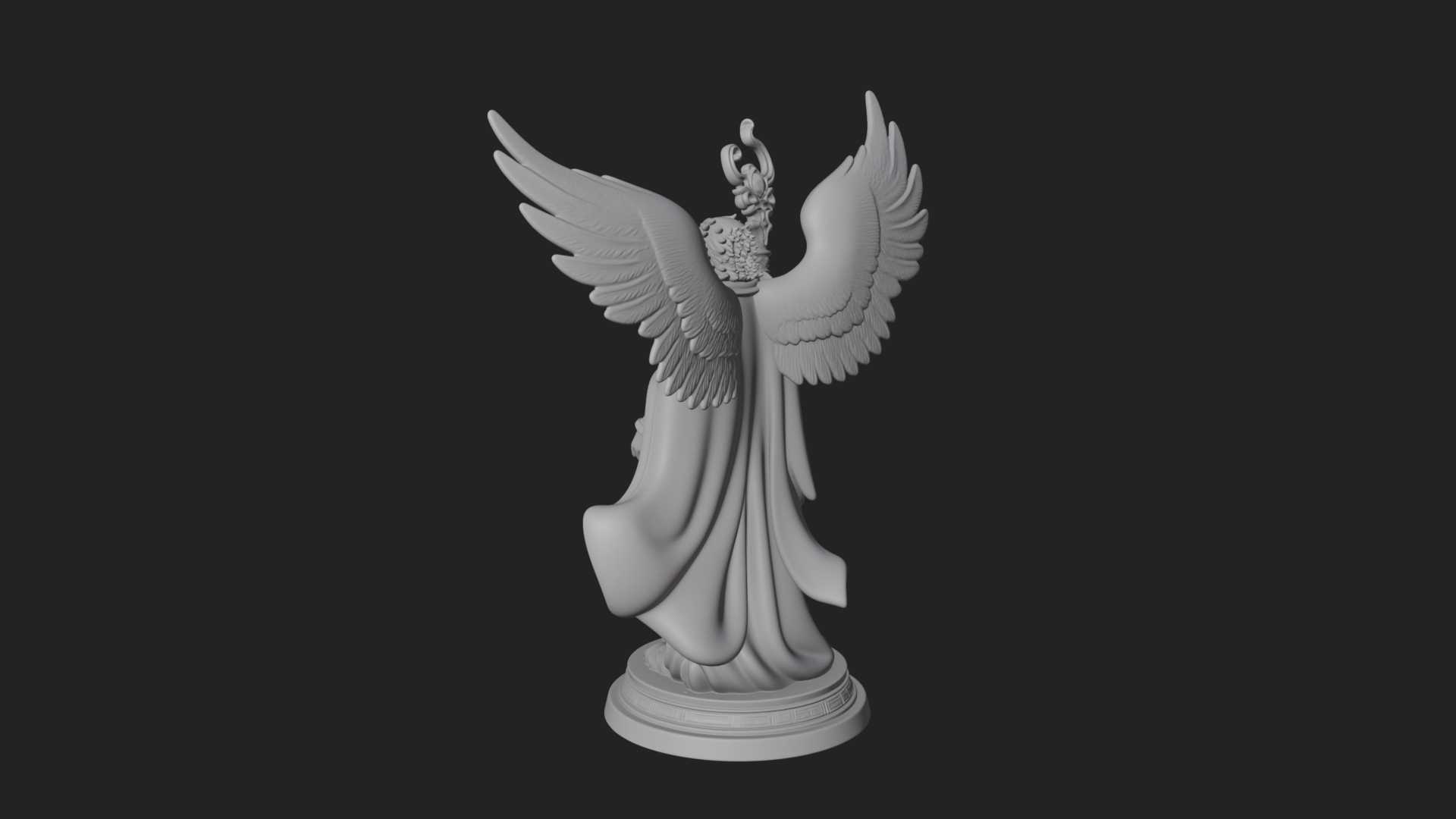 Archangel Michael Warrior Statue Design 35 3D Print Model 3D Model