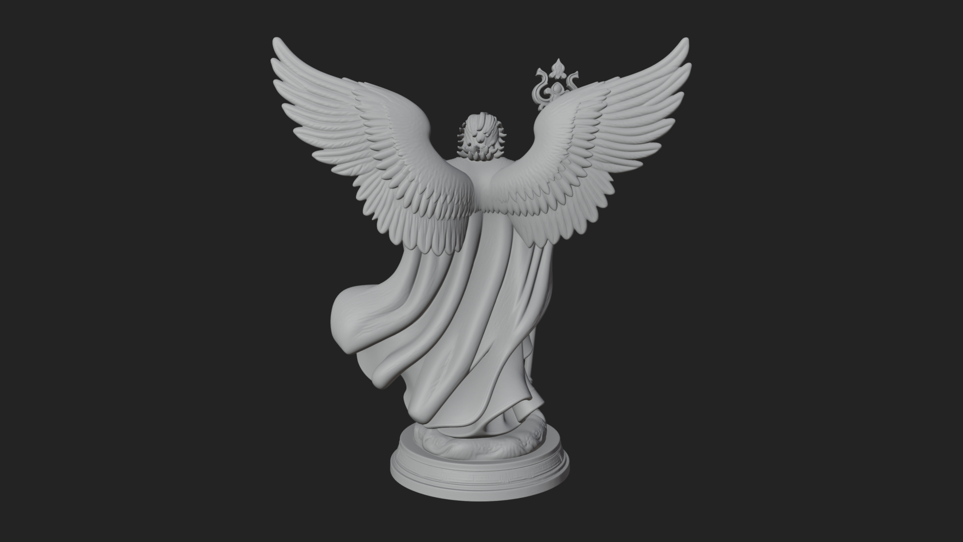 Archangel Michael Warrior Statue Design 36 3D Print Model 3D Model