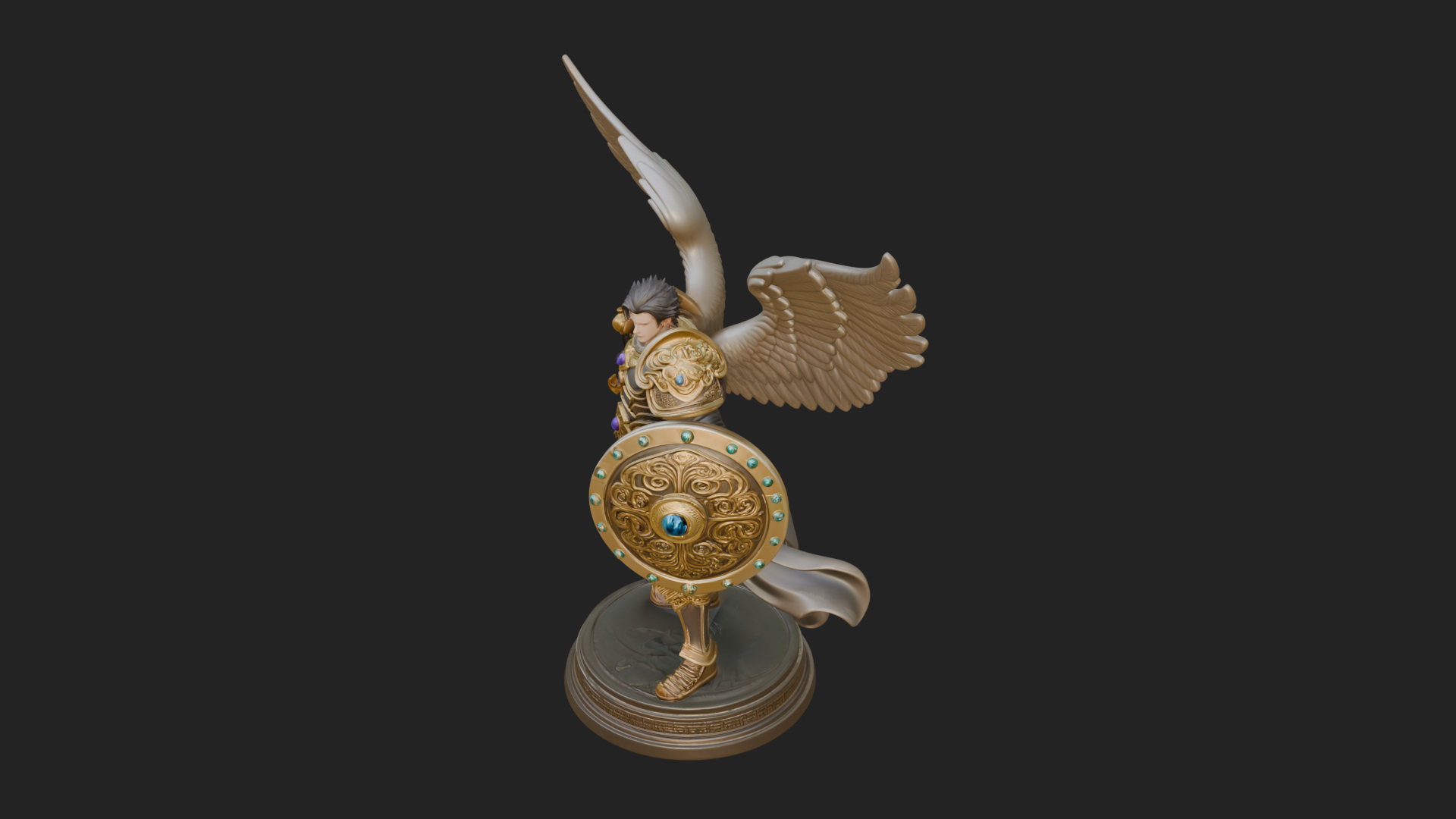 Archangel Michael Warrior Statue Design 38 3D Print Model 3D Model