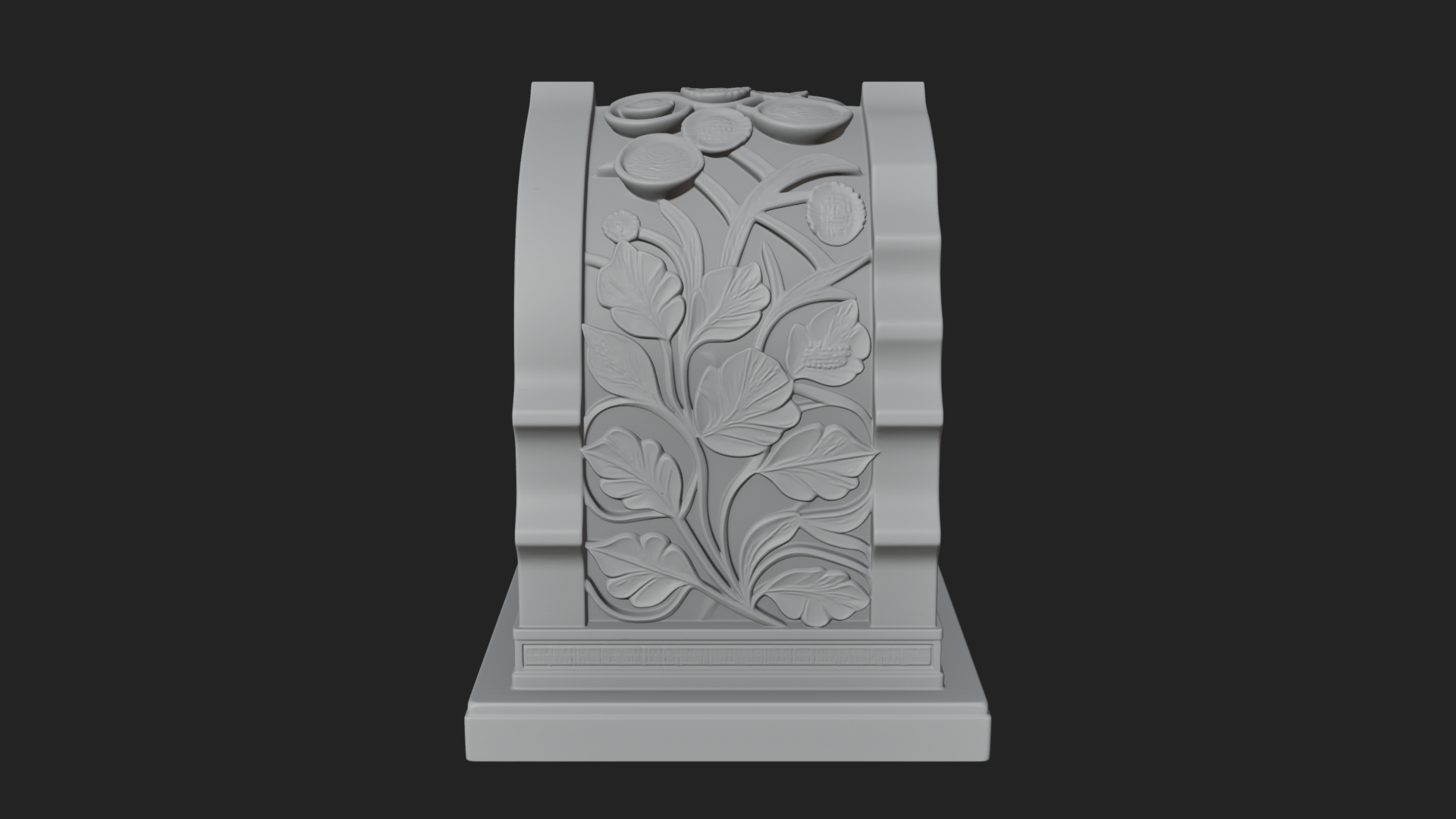 Arched Stone Pavilion Model Design 1 3D Print Model 3D Model