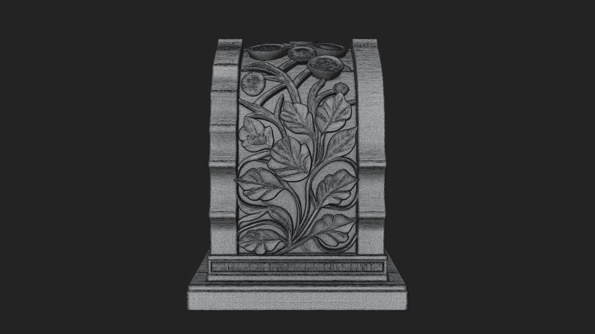 Arched Stone Pavilion Model Design 1 3D Print Model 3D Model