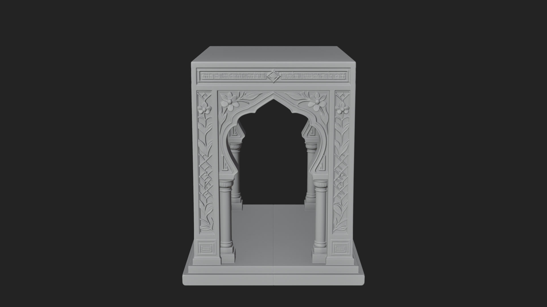 Arched Stone Pavilion Model Design 2 3D Print Model 3D Model