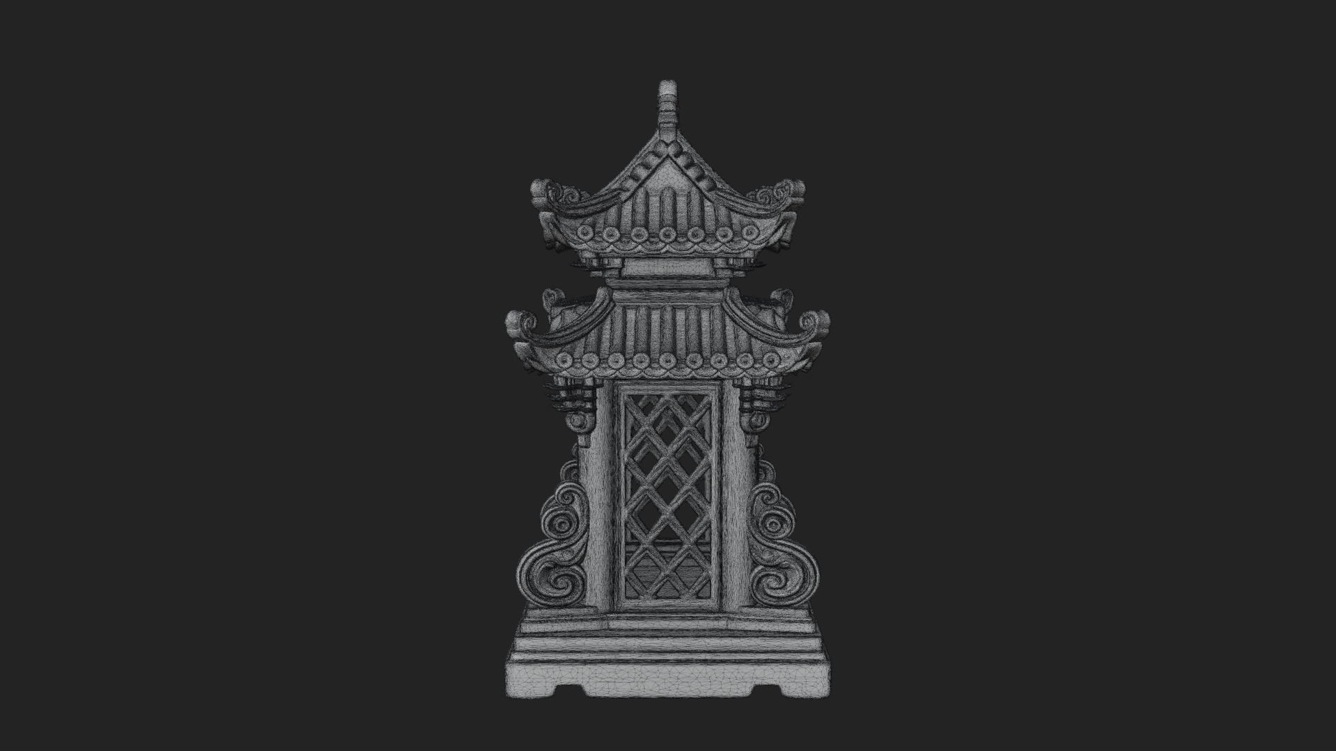 Arched Stone Pavilion Model Design 6 3D Print Model 3D Model