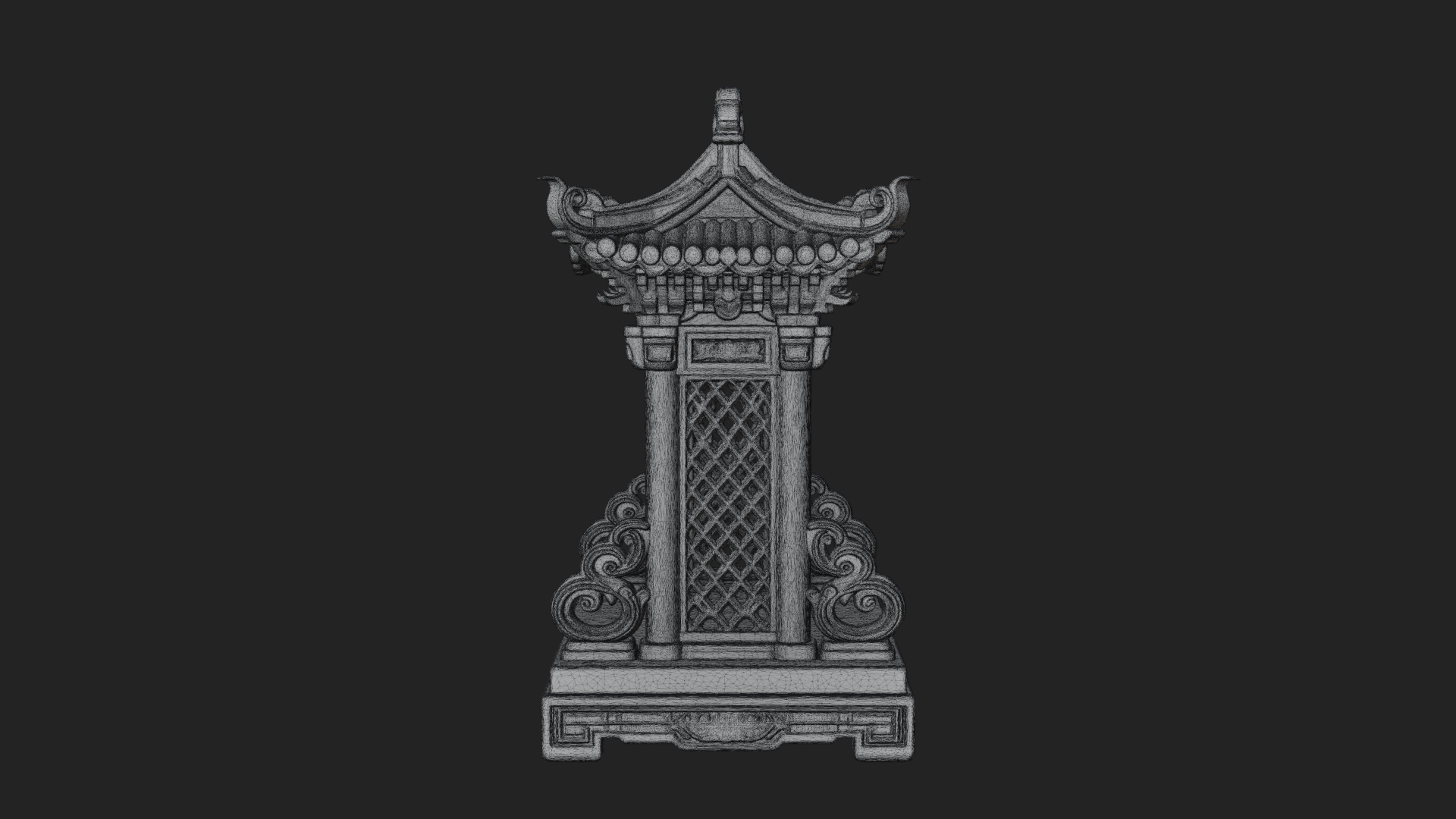 Arched Stone Pavilion Model Design 7 3D Print Model 3D Model