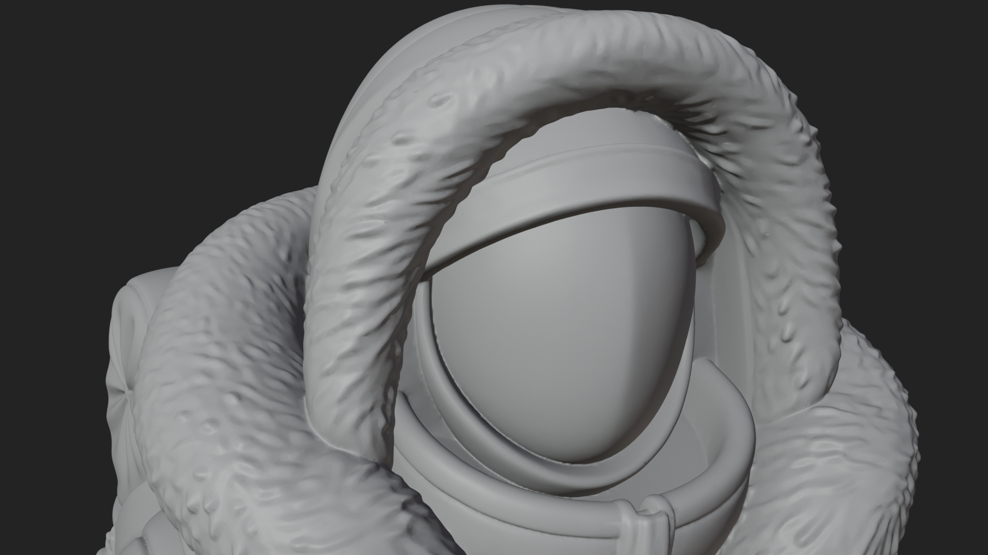 Arctic Parka Explorer Statue Design 1 3D Print Model 3D Model