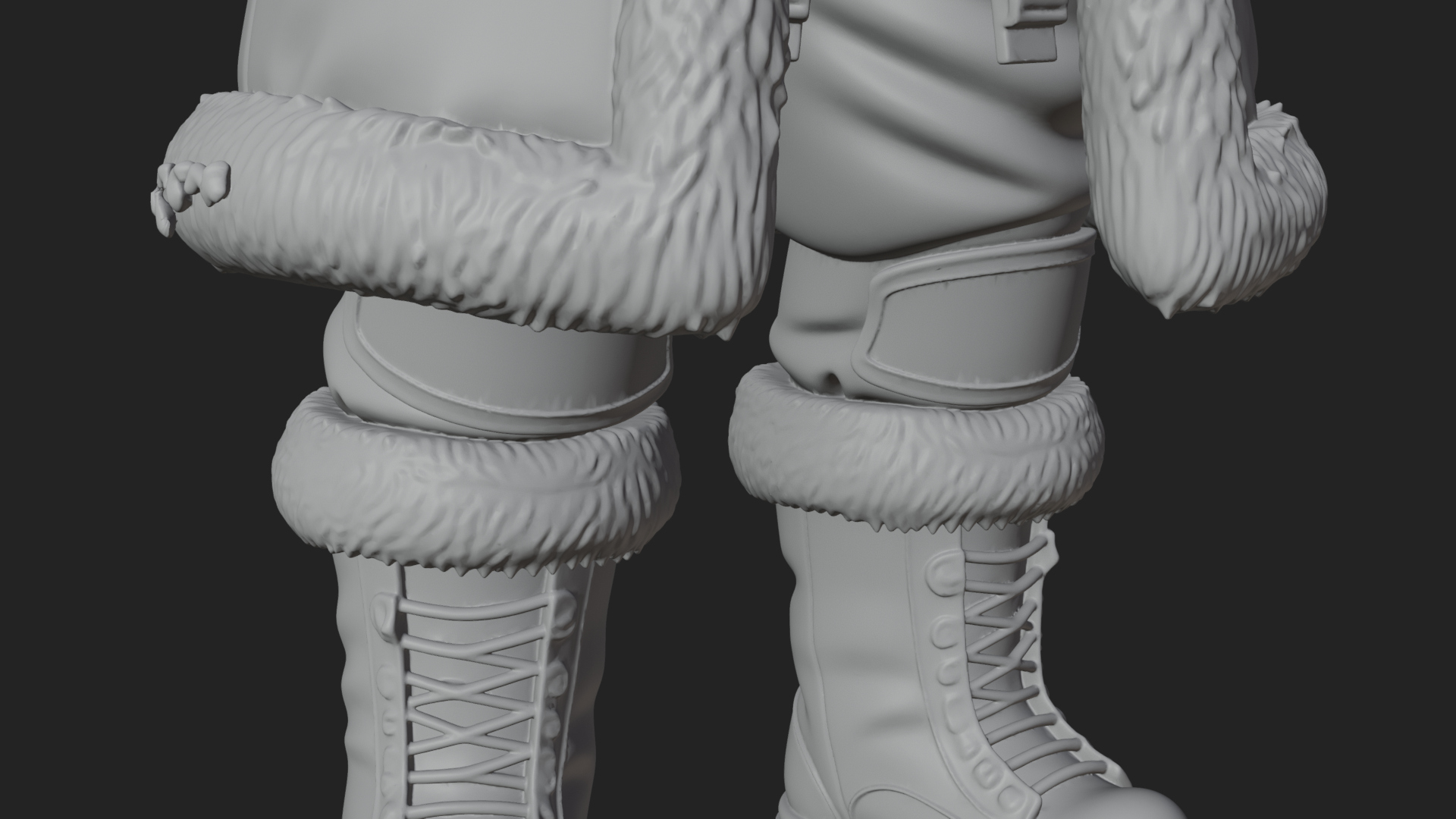 Arctic Parka Explorer Statue Design 1 3D Print Model 3D Model