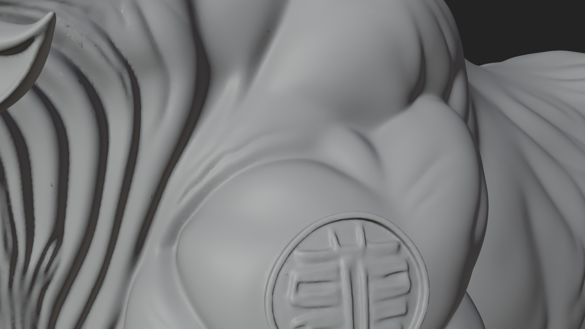 Armored Bull Beast Statue Design 1 3D Print Model 3D Model