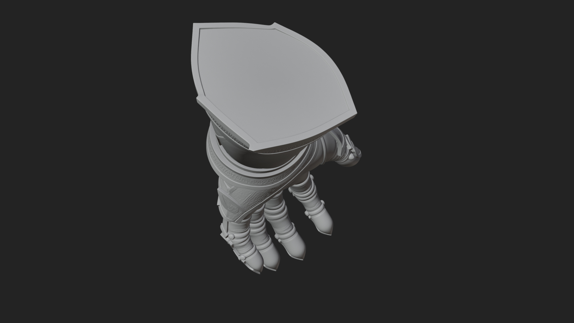 Armored Gauntlet Arm Model Design 1 3D Print Model 3D Model