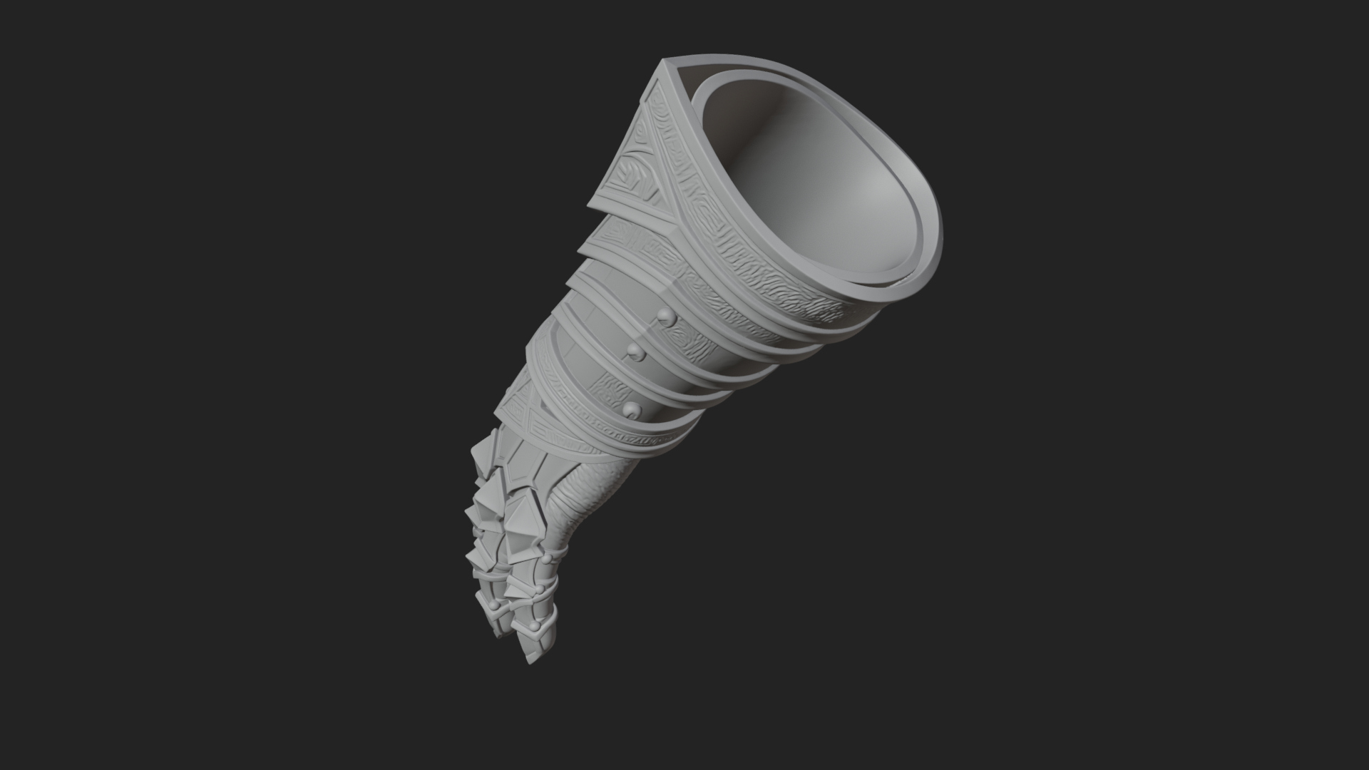 Armored Gauntlet Arm Model Design 2 3D Print Model 3D Model