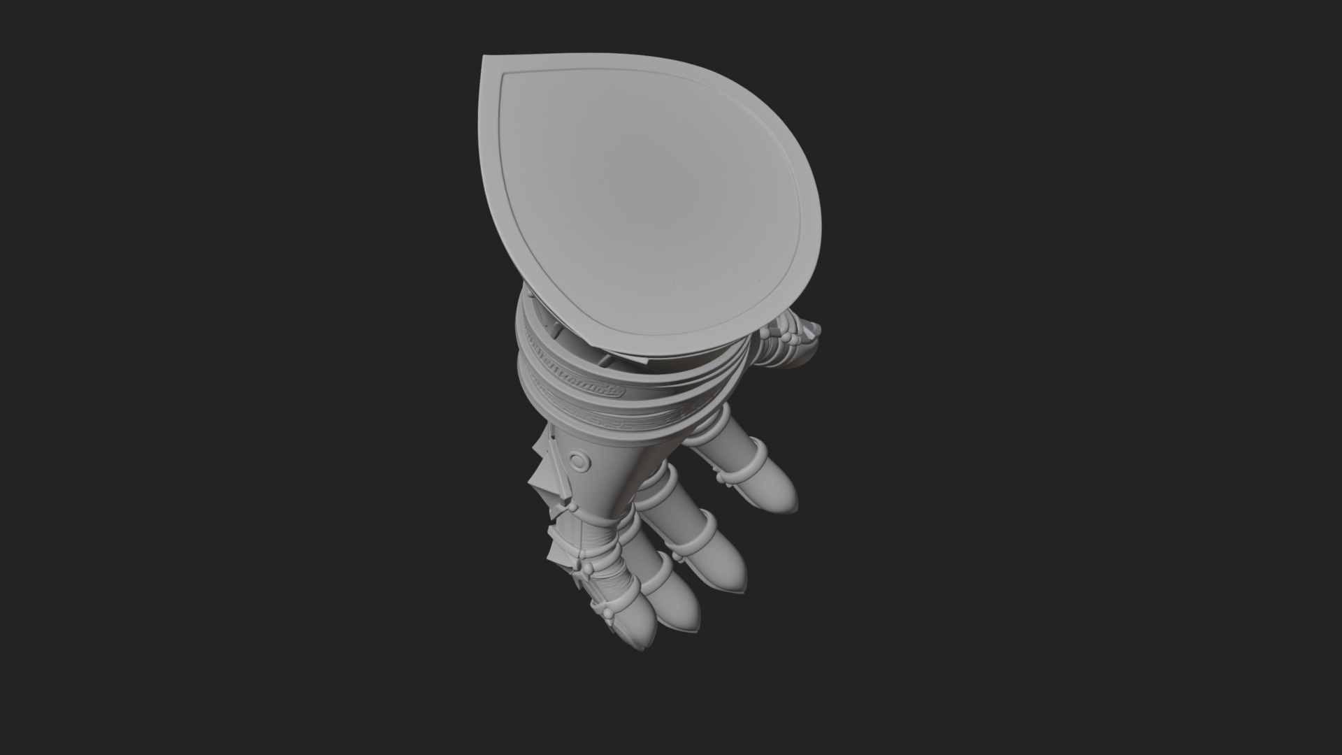Armored Gauntlet Arm Model Design 3 3D Print Model 3D Model