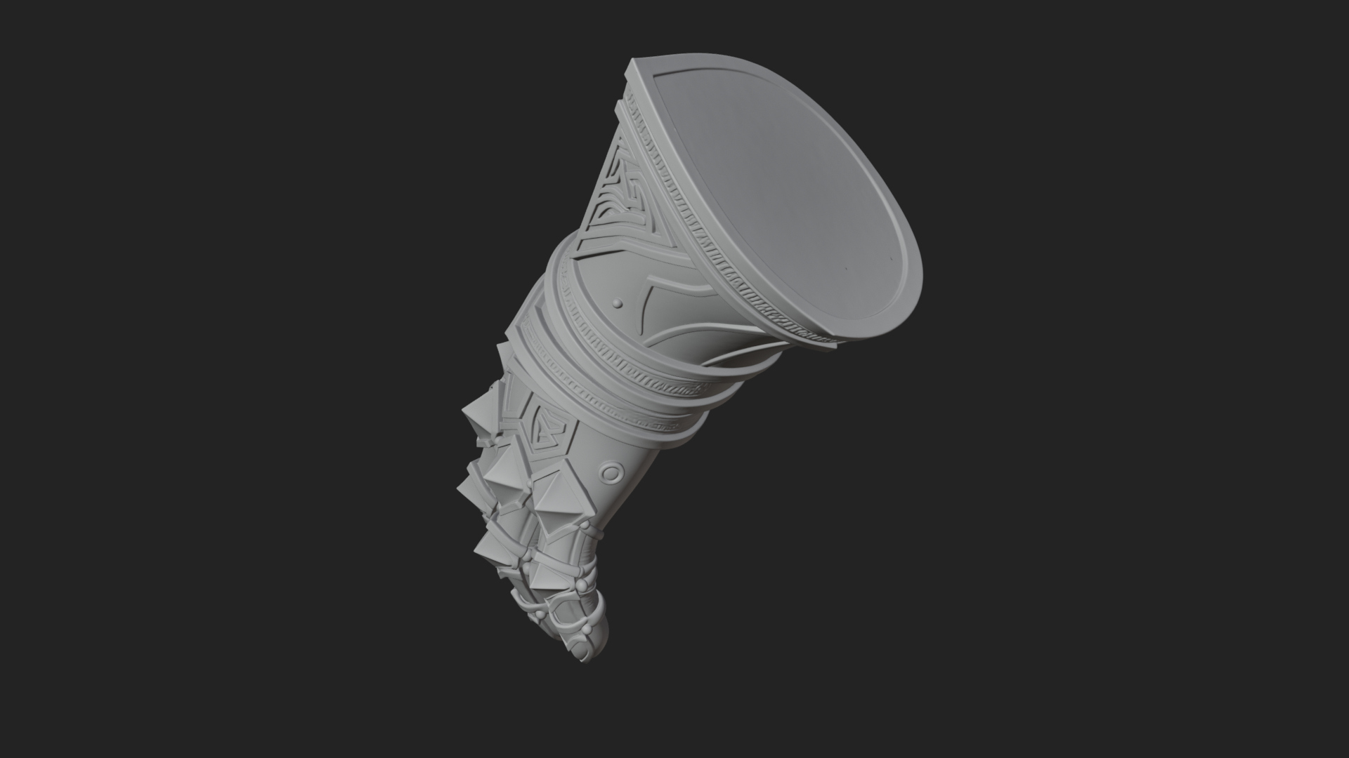 Armored Gauntlet Arm Model Design 3 3D Print Model 3D Model
