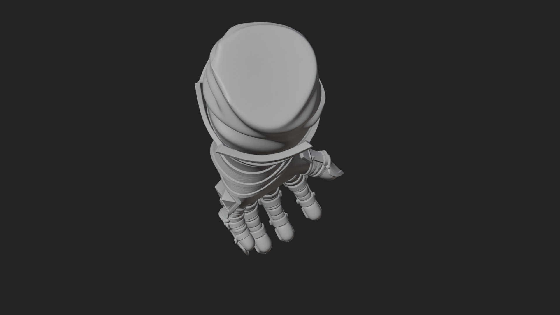 Armored Gauntlet Arm Model Design 4 3D Print Model 3D Model