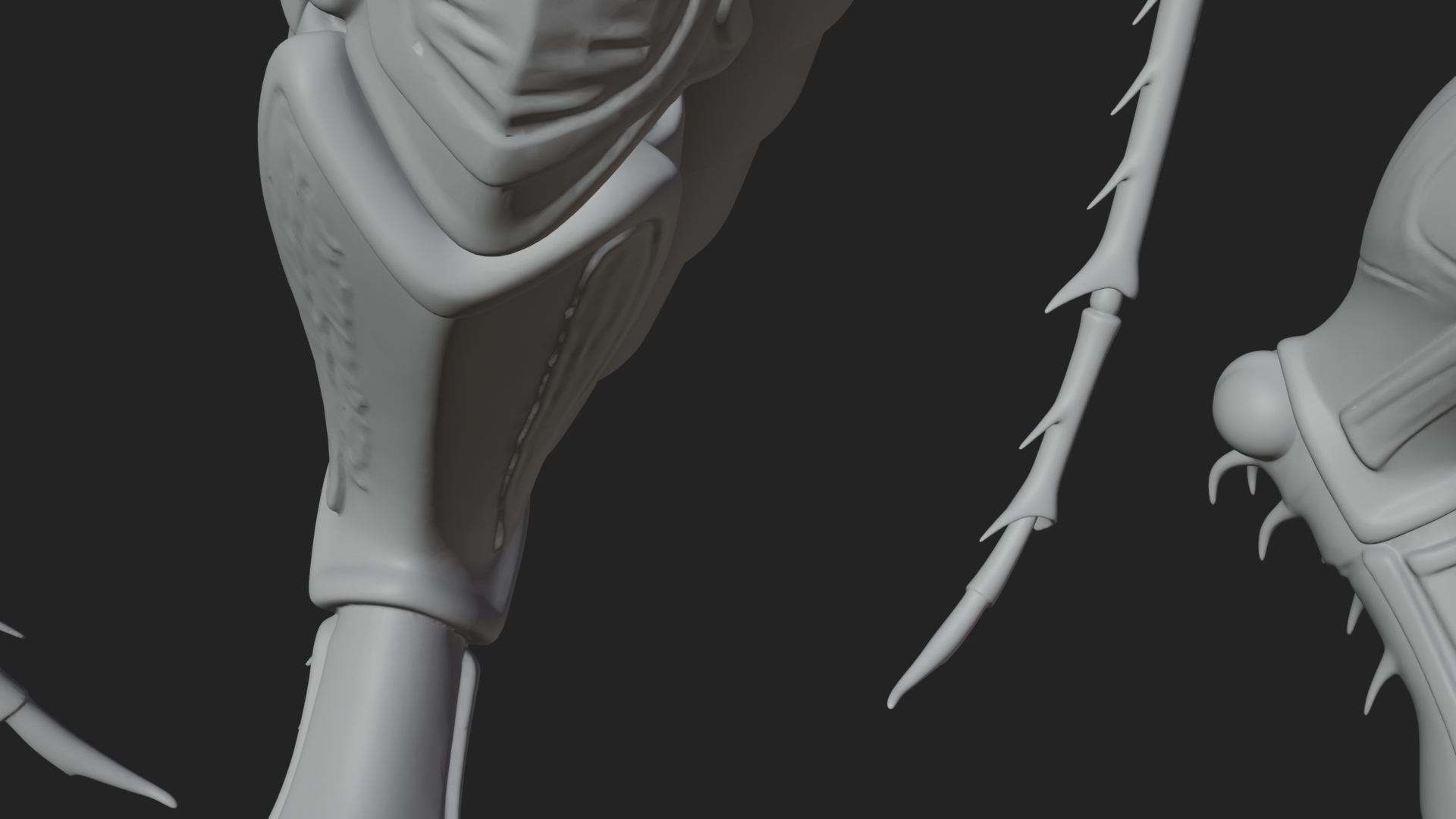 Armored Insect Beast Statue Design 1 3D Print Model 3D Model