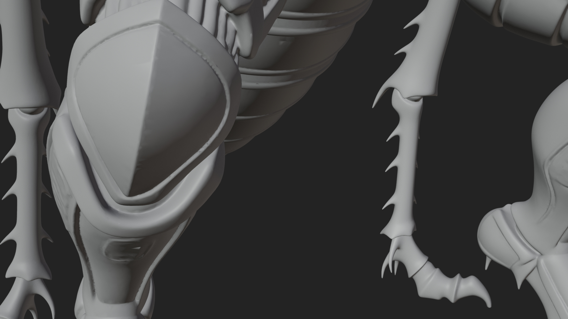 Armored Insect Beast Statue Design 2 3D Print Model 3D Model