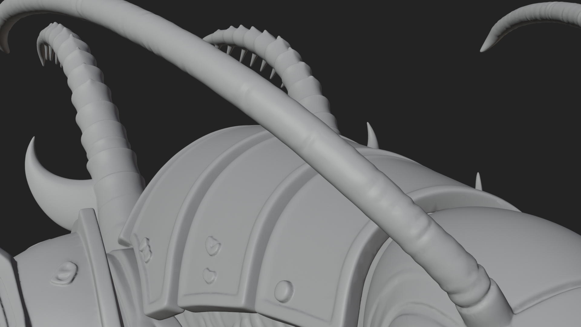 Armored Insect Beast Statue Design 4 3D Print Model 3D Model