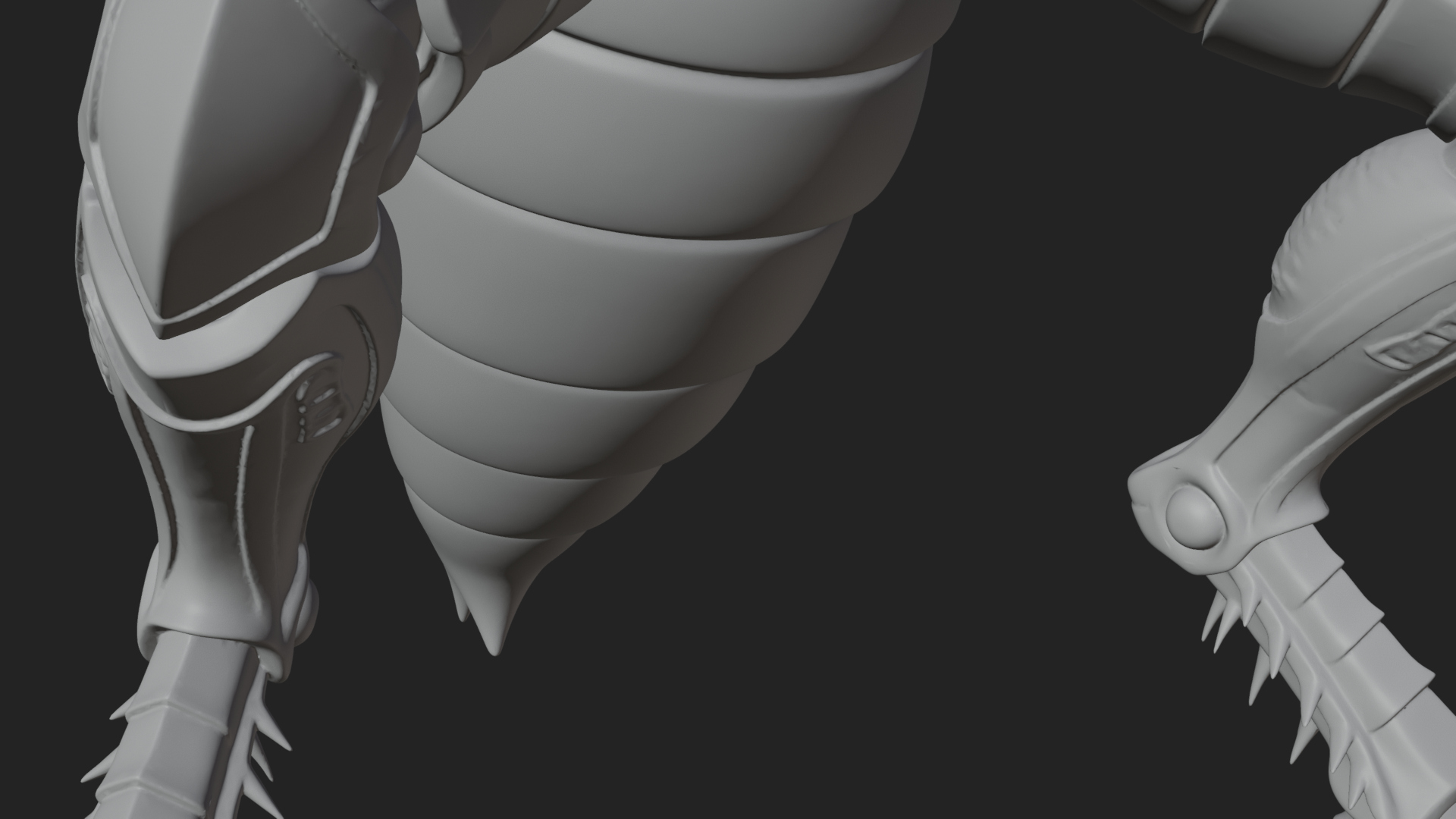 Armored Insect Beast Statue Design 4 3D Print Model 3D Model