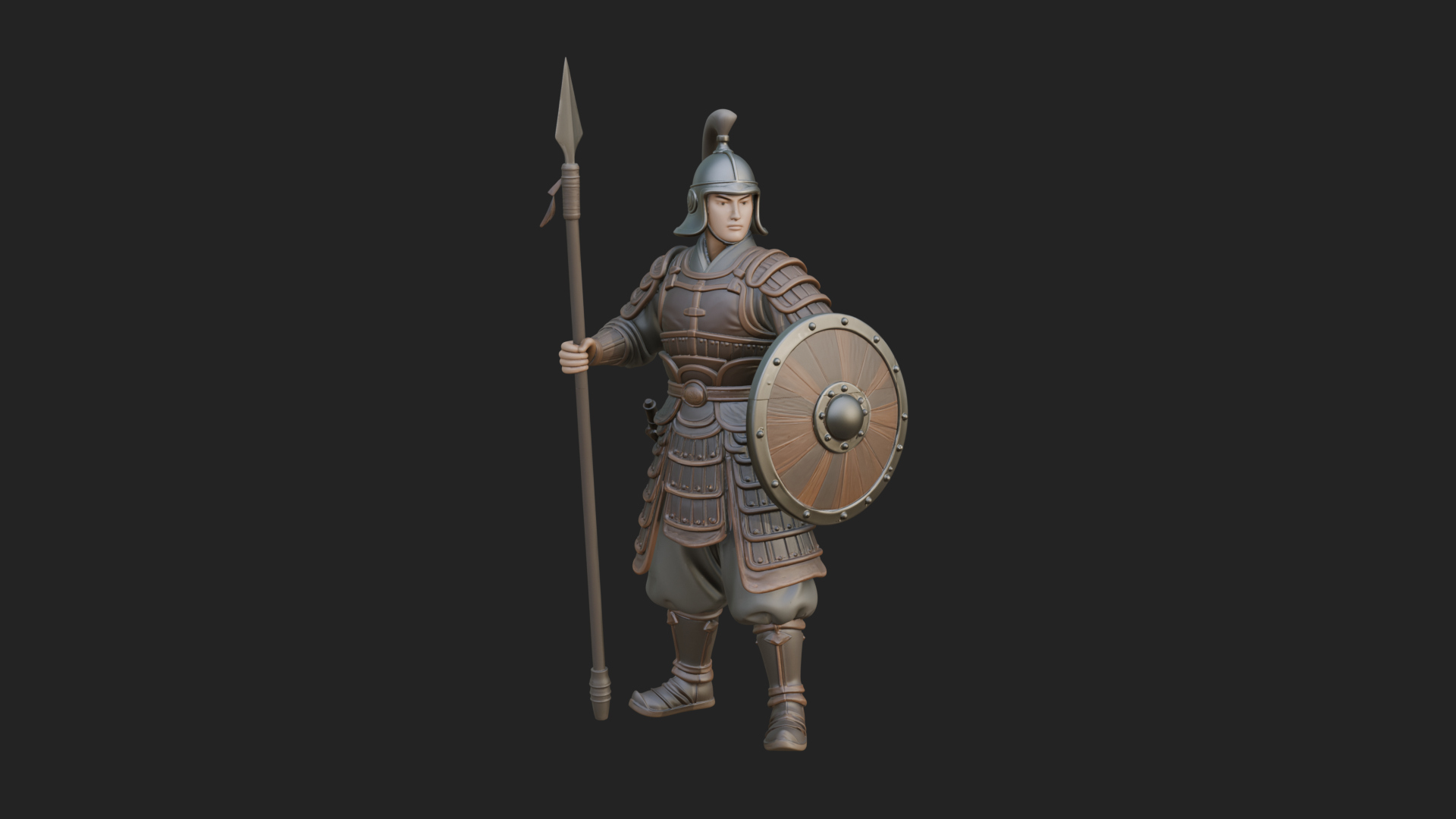 Armored Knight Statue Design 15 3D Print Model 3D Model