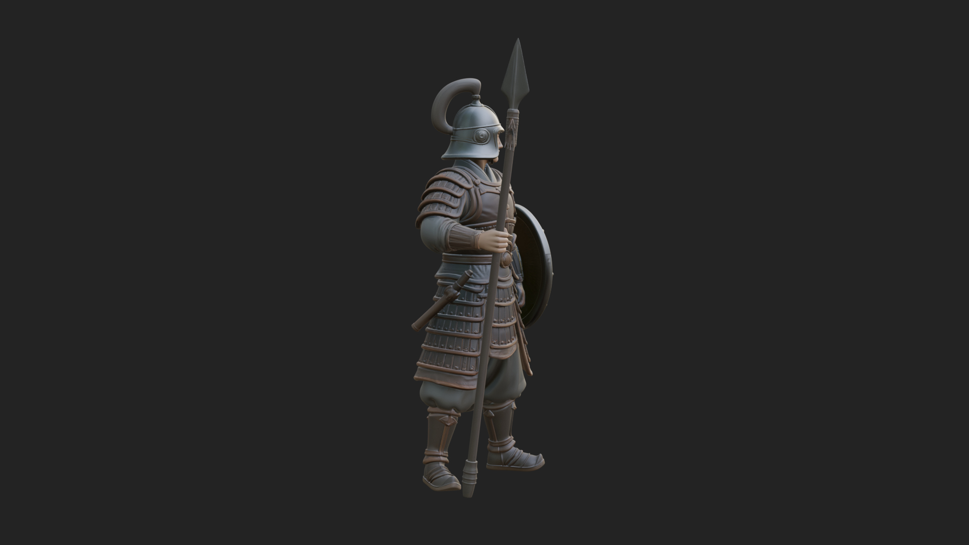 Armored Knight Statue Design 15 3D Print Model 3D Model