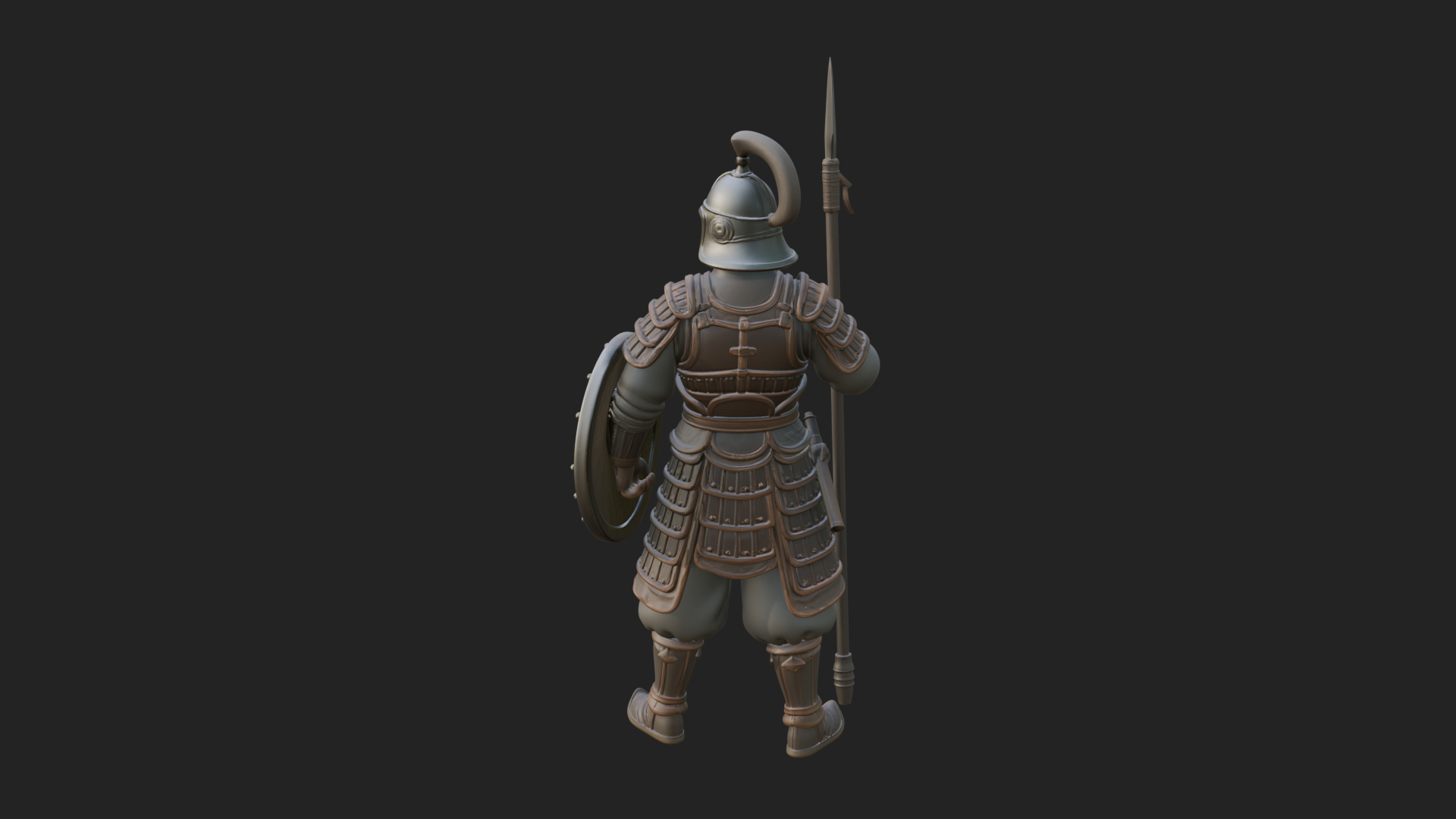 Armored Knight Statue Design 15 3D Print Model 3D Model