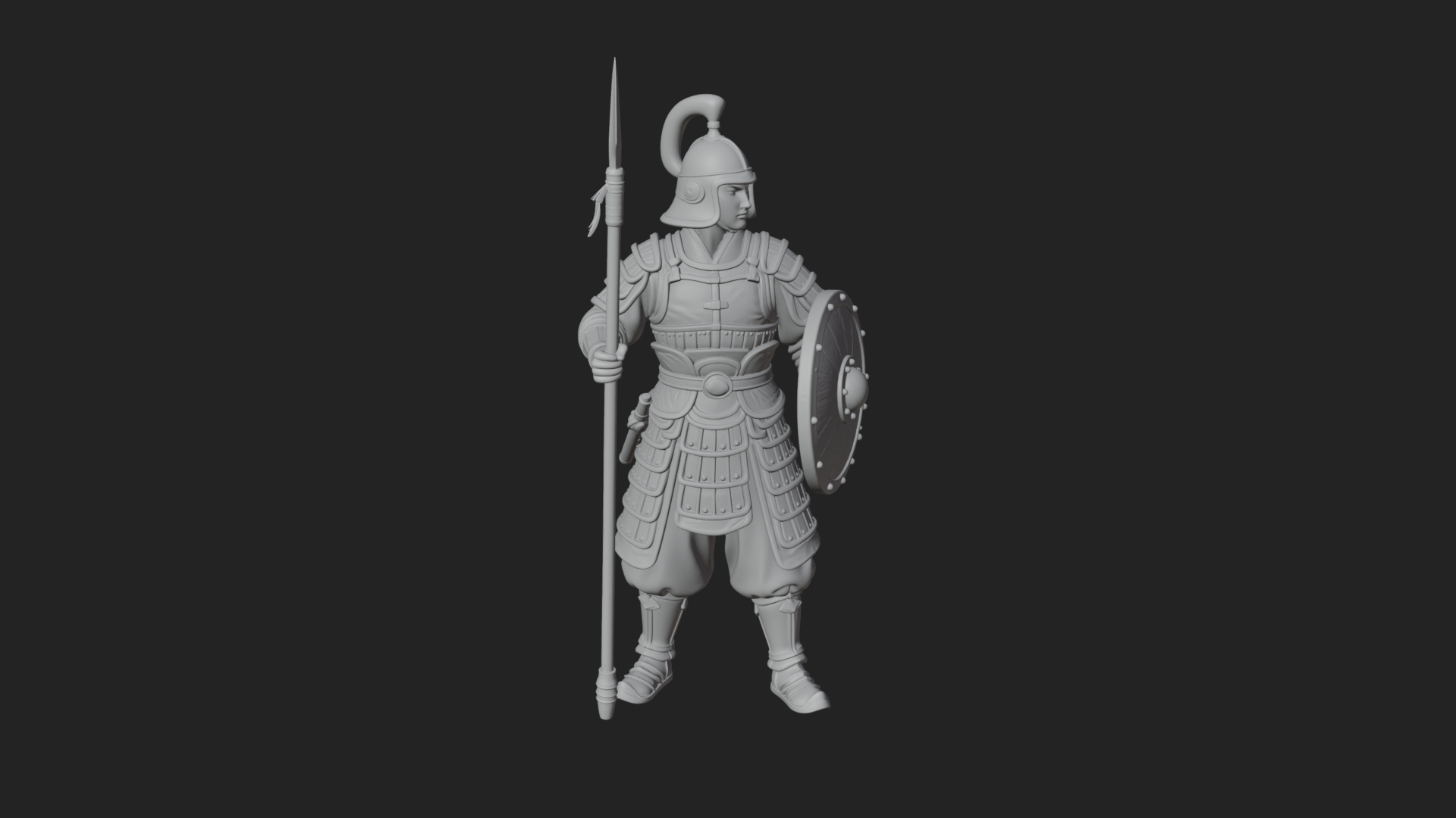 Armored Knight Statue Design 15 3D Print Model 3D Model