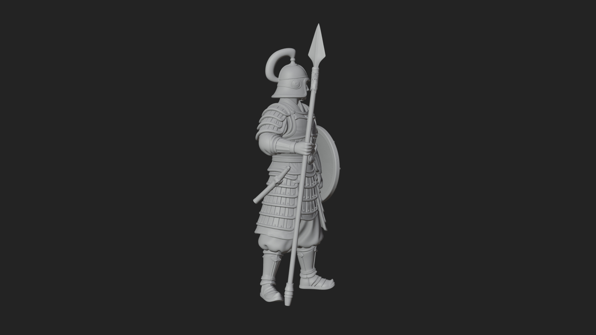 Armored Knight Statue Design 15 3D Print Model 3D Model