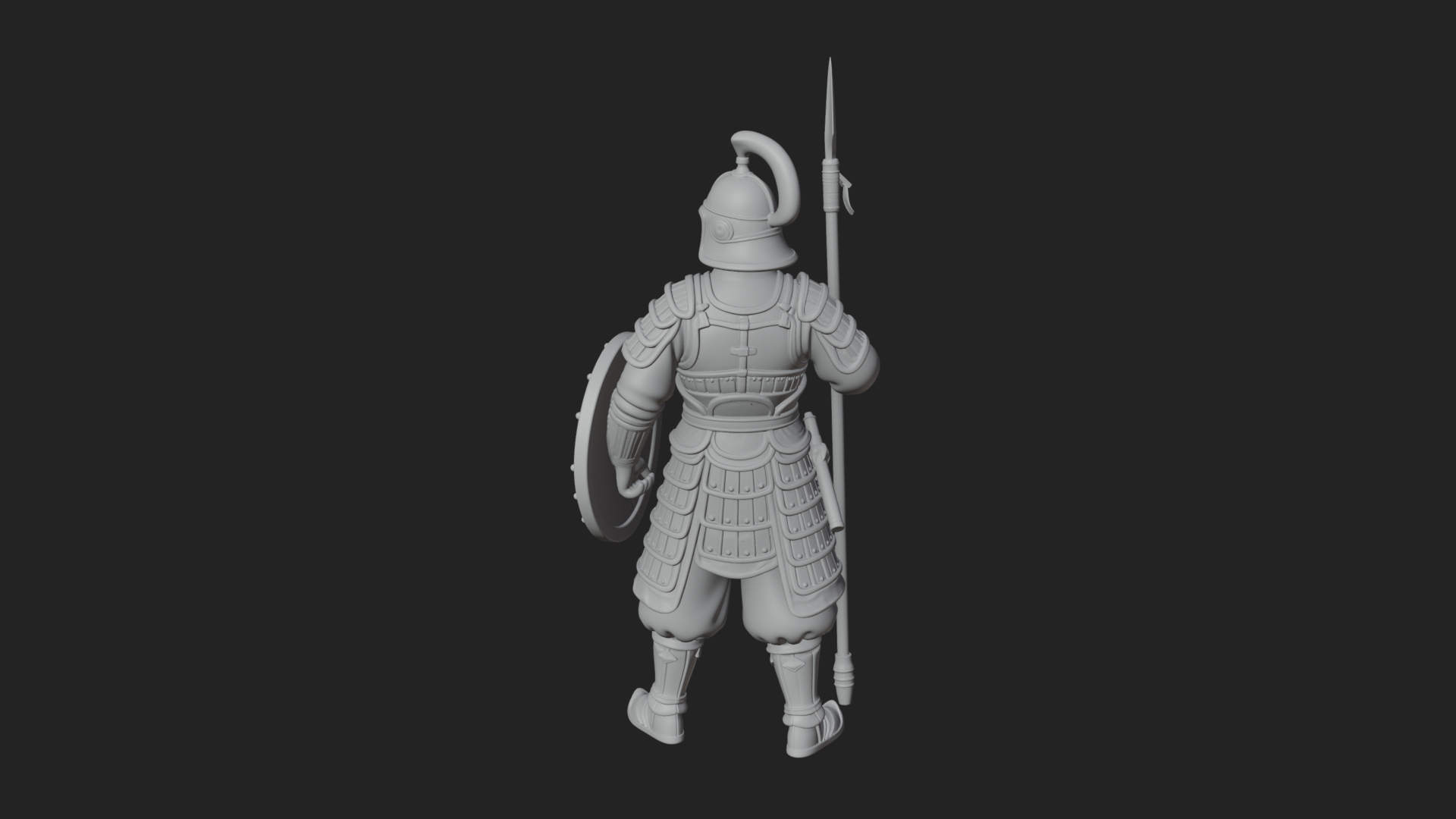 Armored Knight Statue Design 15 3D Print Model 3D Model