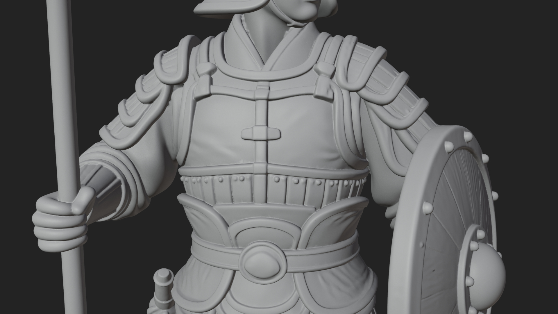 Armored Knight Statue Design 15 3D Print Model 3D Model