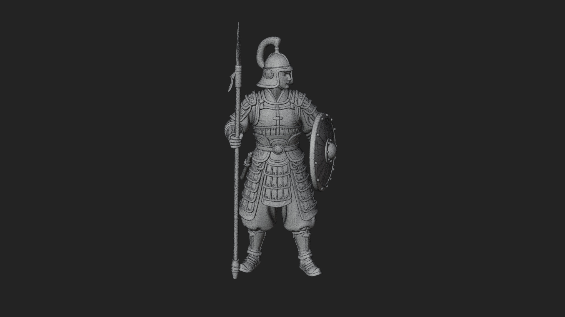 Armored Knight Statue Design 15 3D Print Model 3D Model