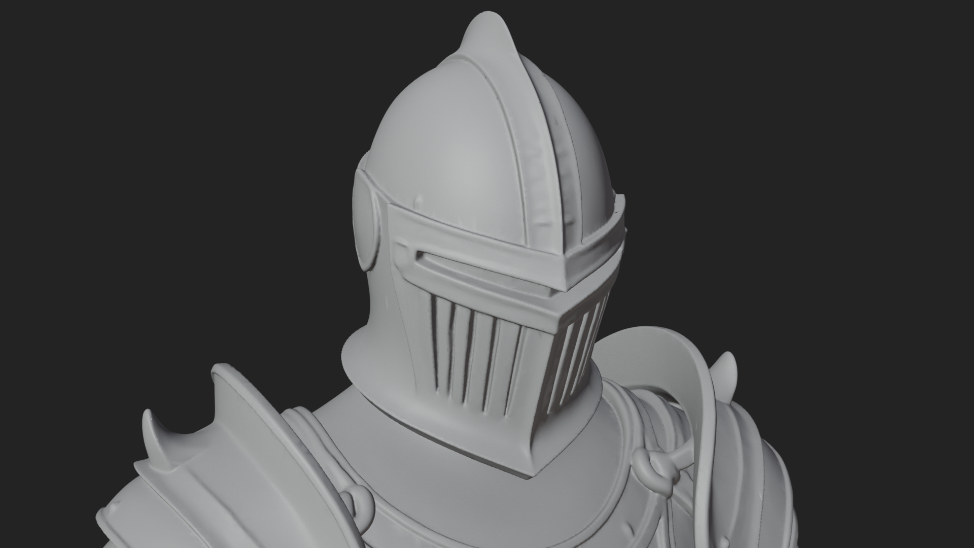 Armored Knight Statue Design 16 3D Print Model 3D Model
