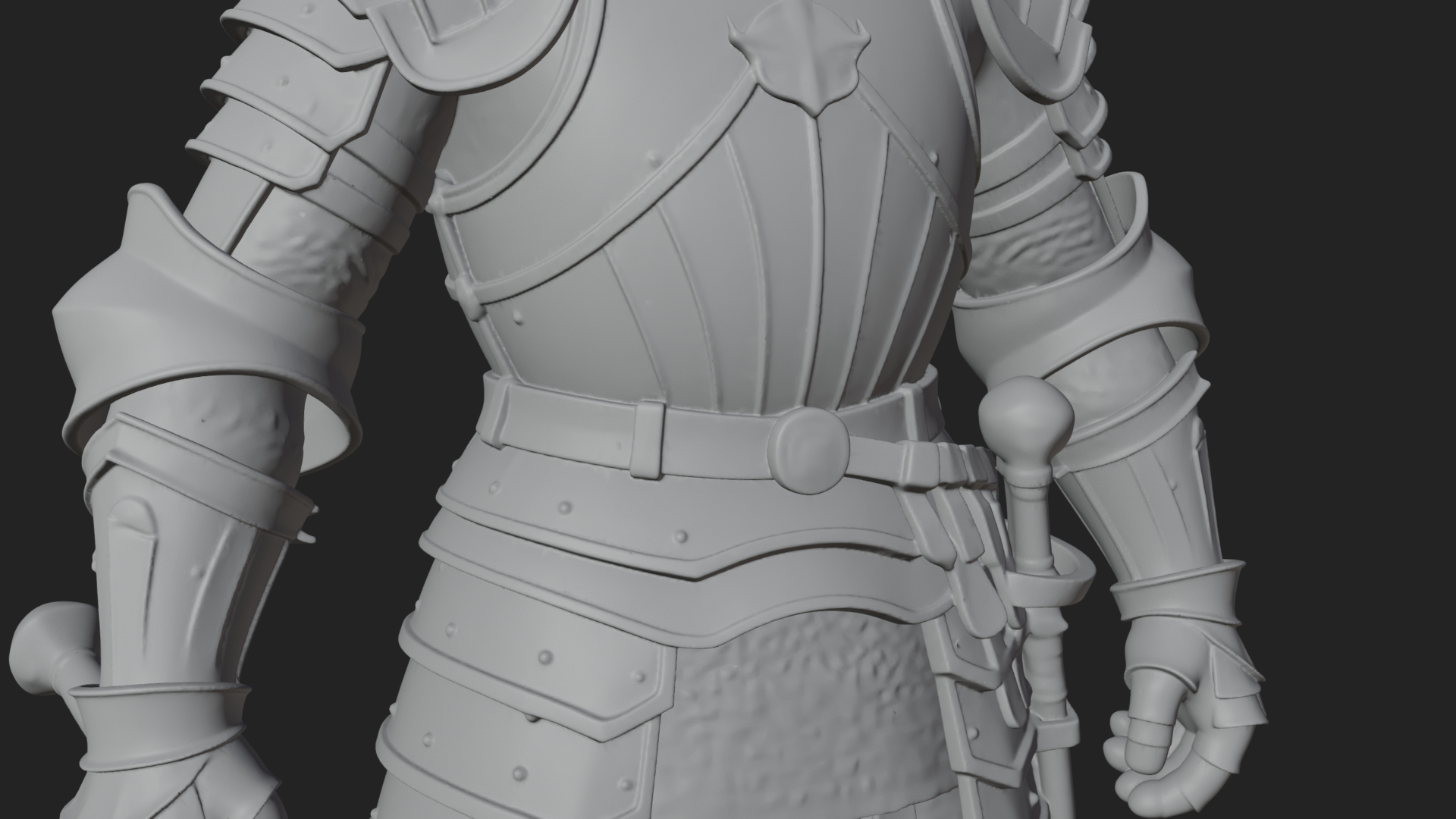 Armored Knight Statue Design 16 3D Print Model 3D Model