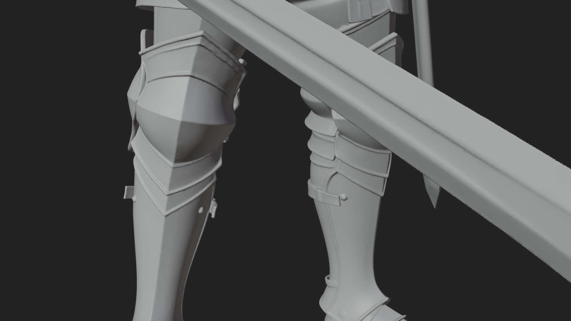 Armored Knight Statue Design 16 3D Print Model 3D Model