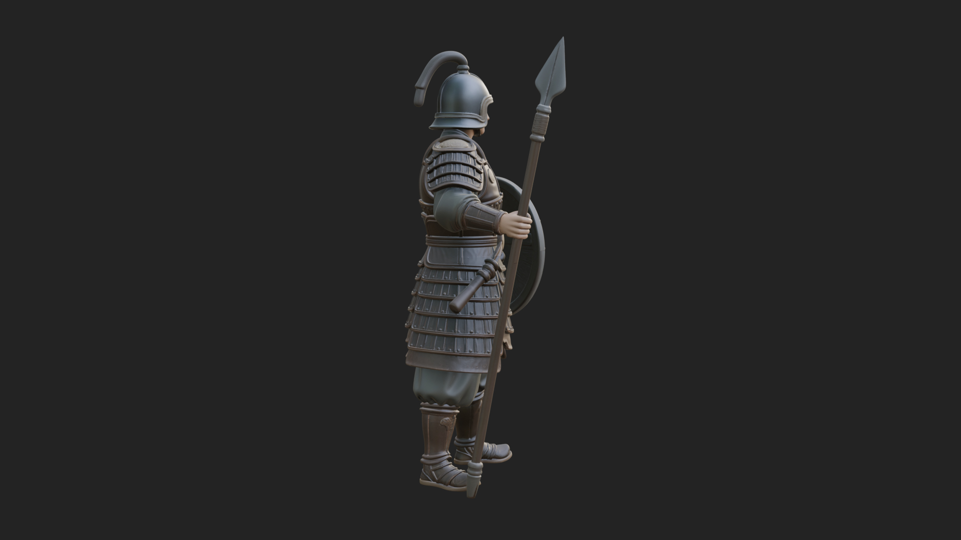 Armored Knight Statue Design 17 3D Print Model 3D Model
