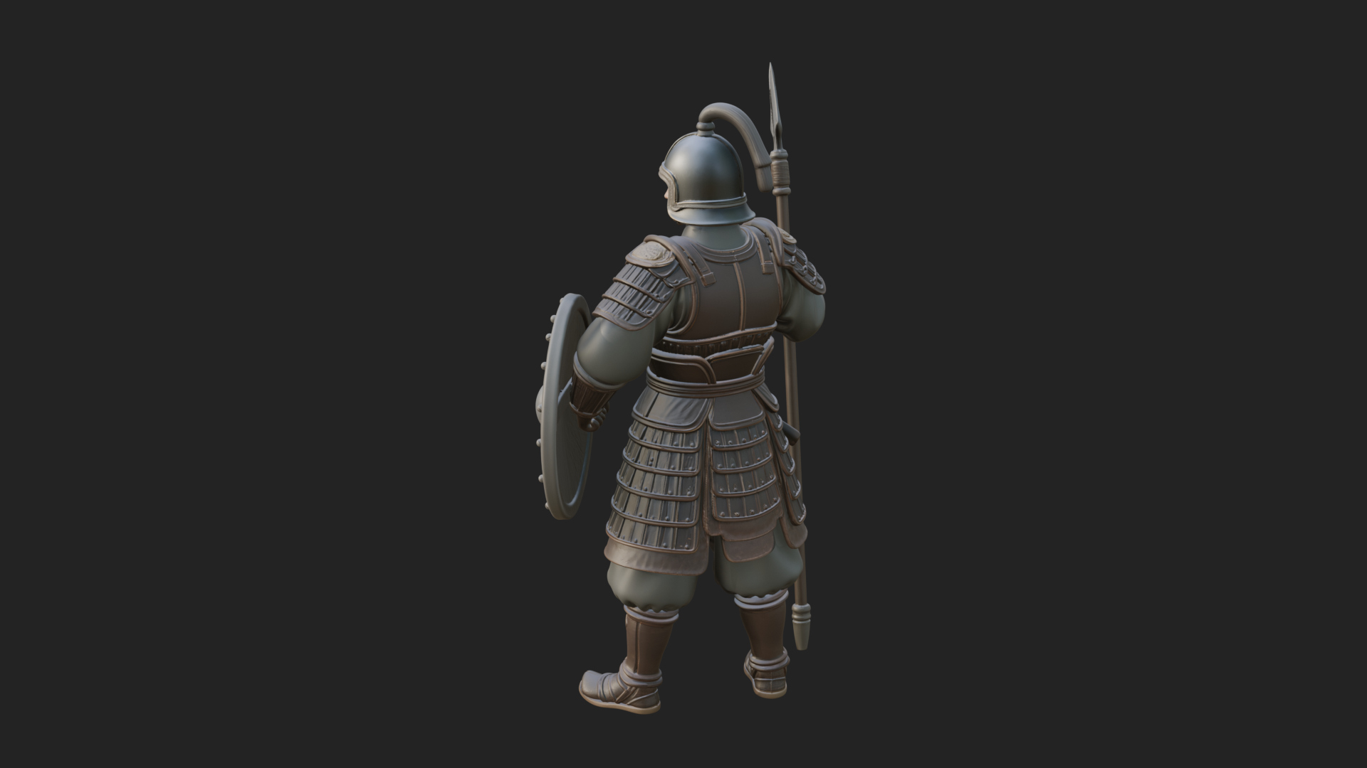 Armored Knight Statue Design 17 3D Print Model 3D Model